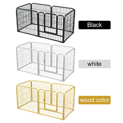 6-Panel Heavy Duty Foldable Pet Exercise Fence — Puppy Kennel Cage & Metal Barrier for Dogs, Cats, Rabbits