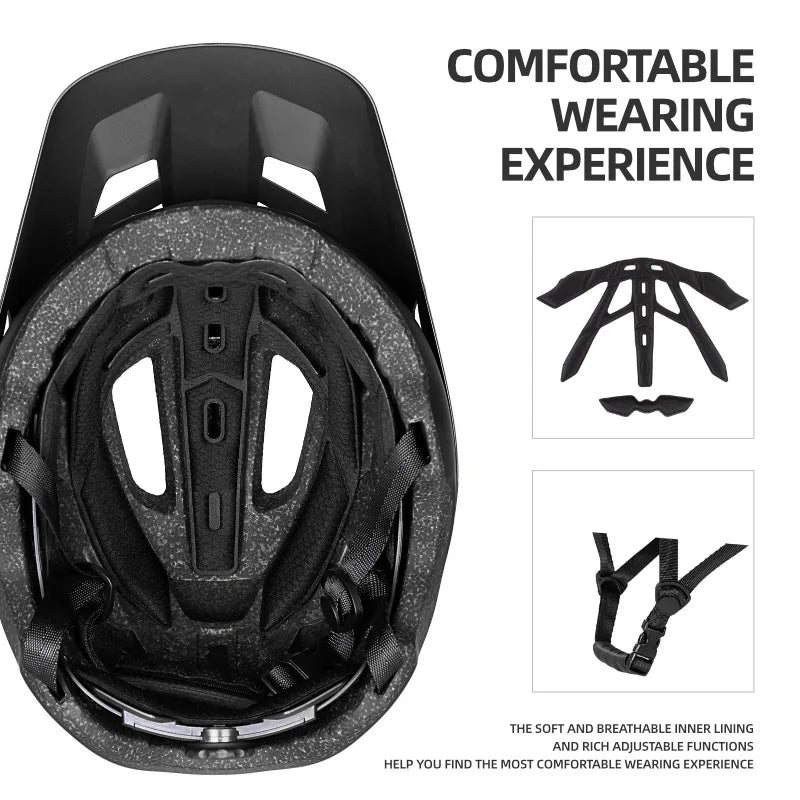 BATFOX Ultralight Bike Helmet – Molded Mountain & Road Helmet for Men, DH AM Cycling Equipment, Casco Ciclismo Bicicleta