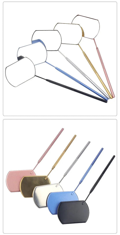 Lash Extension Mirror – Stainless Steel Multifunctional Tool for Eyelash Grafting & Makeup