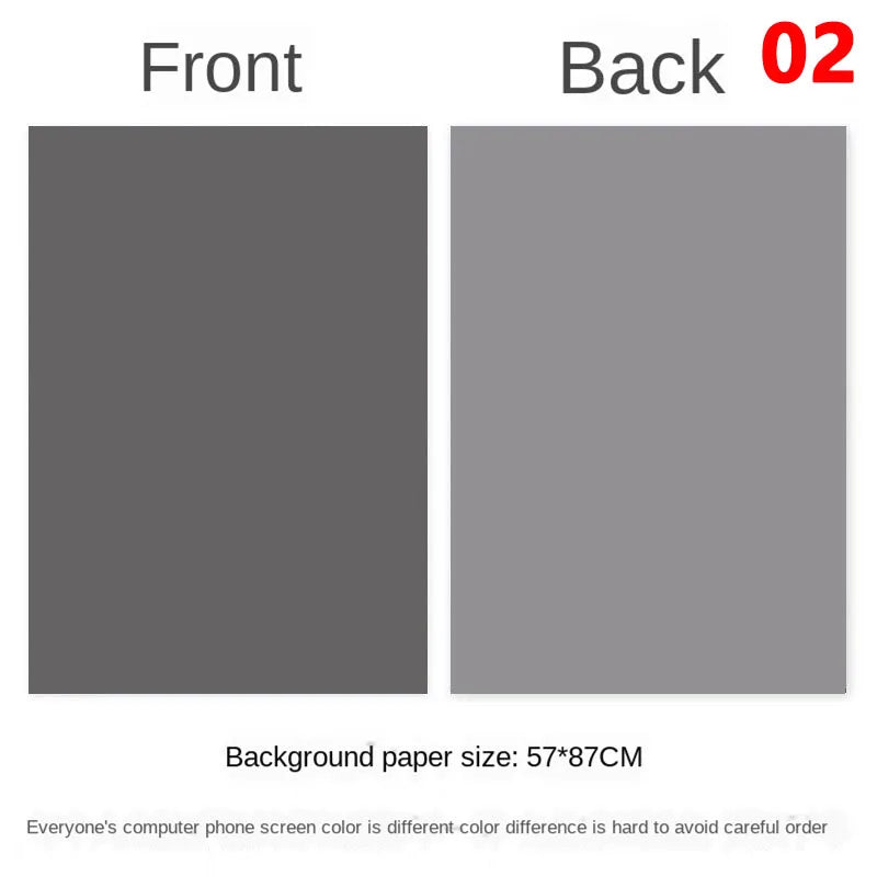 Photography Backdrops 57x87cm – Double-Sided Solid Color Photo Background for Studio, Newborn & Product Photography