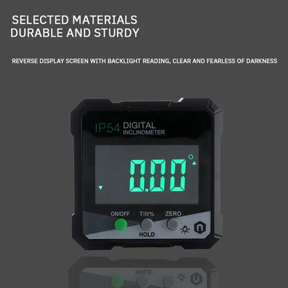 Digital Display Inclination Box: Precision Measurement with Backlight, Magnetic Suction - Protractor Inclinometer Angle Meter (1PC)
