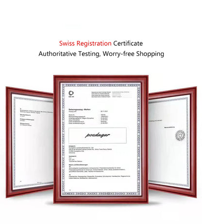 POEDAGAR Men's Luxury Sports Watch – Genuine Leather, Chronograph, Waterproof, Luminous Quartz Wristwatch