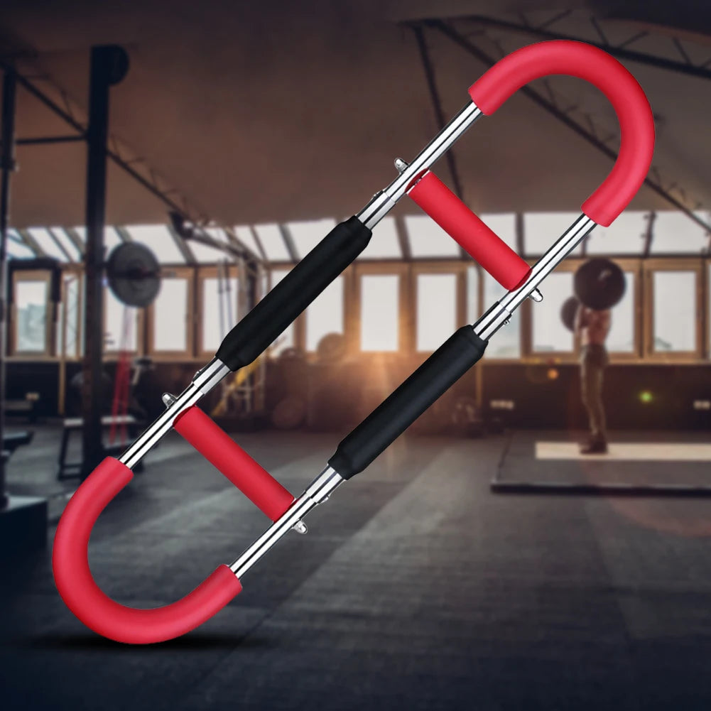 Twister Arm Exerciser — Adjustable Foam Handle Spring Workout Bar for Forearm, Triceps & Chest Training