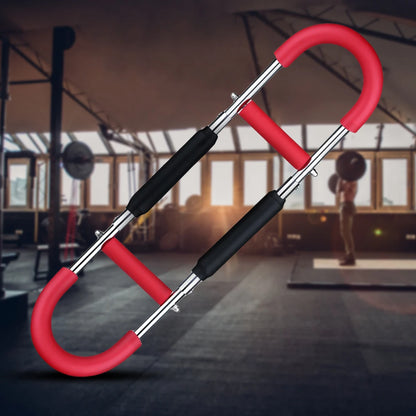 Twister Arm Exerciser — Adjustable Foam Handle Spring Workout Bar for Forearm, Triceps & Chest Training