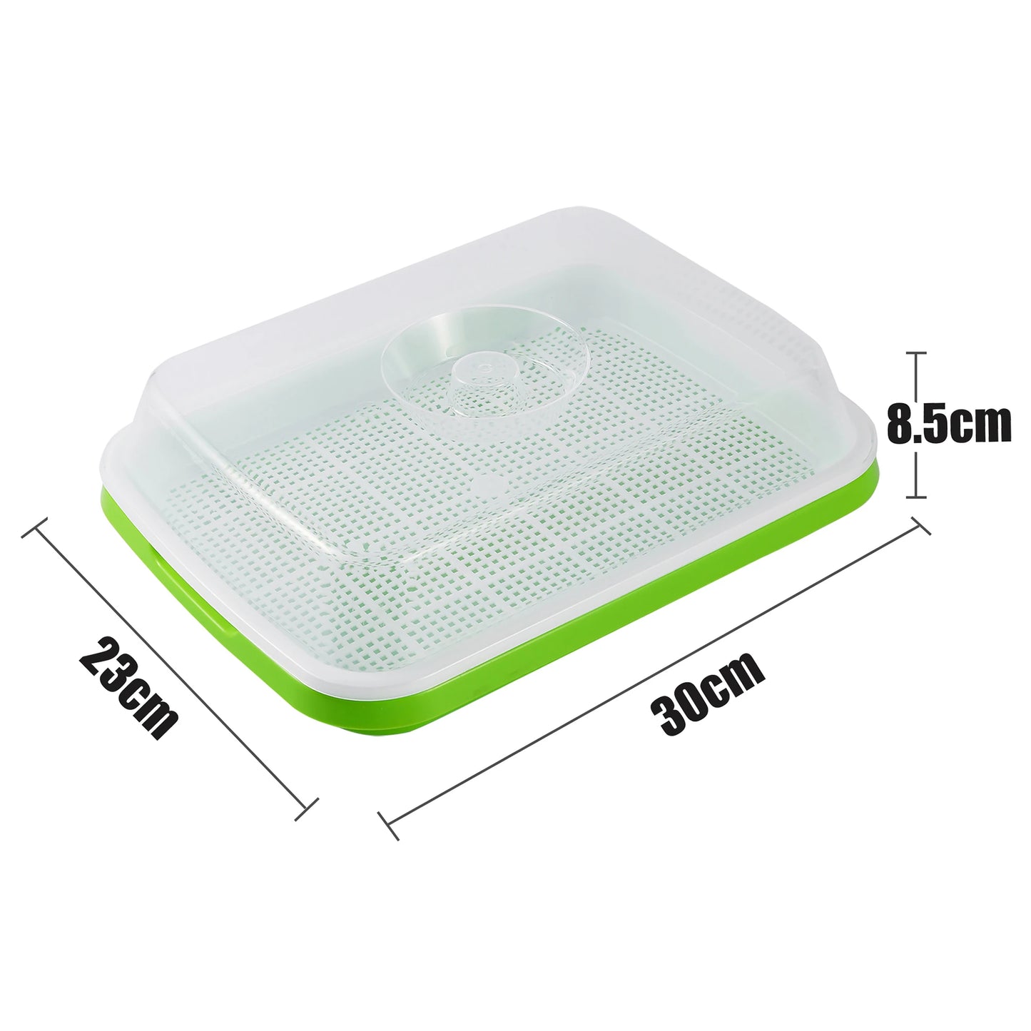 Seed Germination Tray – Seedling & Wheatgrass Planting Tray for Soilless Cultivation