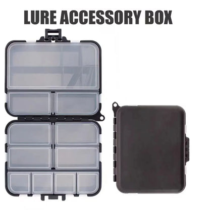 Portable Fishing Tackle Bait Storage Boxes: Double-Sided Organizer for Lures and Hooks - Mini Utility Fishing Box