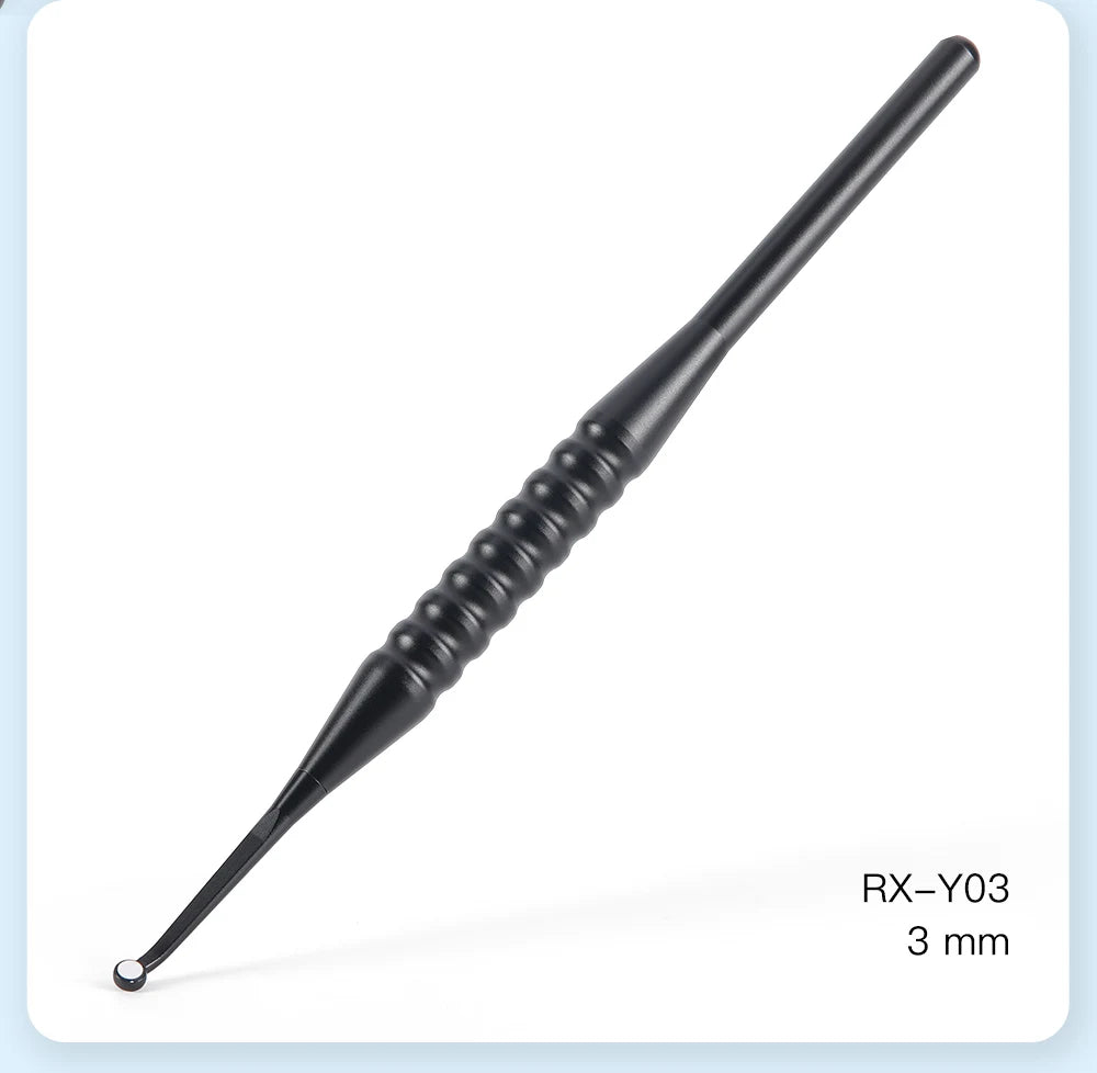 AZDENT Dental Micro Mouth Mirror – 2mm/3mm/5mm Anti-Fog Odontoscope with Detachable Handle for Oral Check