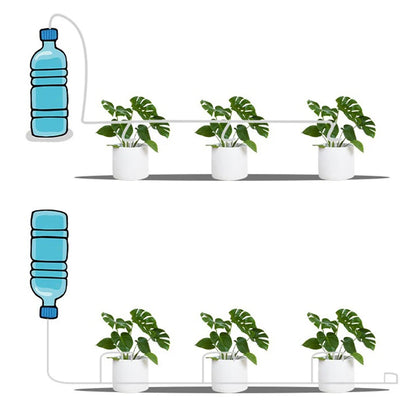 Garden Drip Irrigation Kit — Water-Saving Micro Dripper System with Regulating Valve and 4/7mm Hose for Potted Plants and Greenhouse