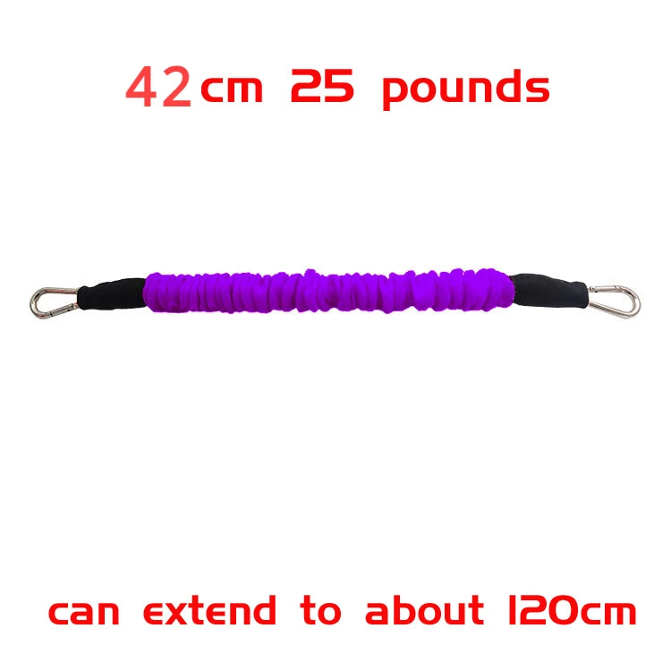 Thickened Latex Resistance Bands — 30/42/65/80cm Pull Rope for Gym, Fitness Training & Taekwondo (Customizable)