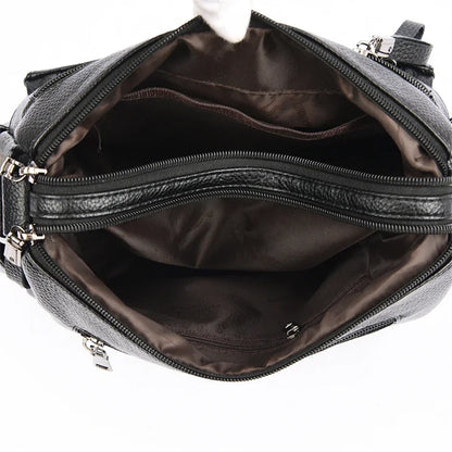 Luxury Women’s Leather Handbag – Large Capacity Shoulder & Crossbody Designer Bag