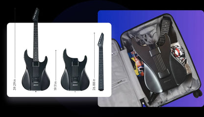 AeroBand Painless Guitar – Smart Silicone Strings with Bluetooth, 8 Sounds, USB MIDI Function, Perfect Gift for Adults