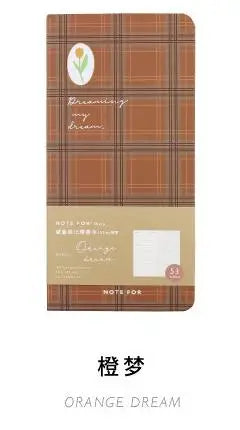 Retro Weekly Planner Notebook – Slim Notepad for Office & School, Cute Weekly Record Book