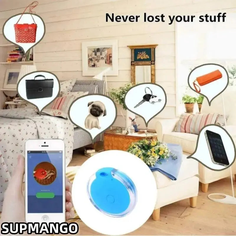 Bluetooth Wireless Smart Luggage Tracker - Children's Bags, Pets, Key Finder - Anti-loss Alarm Recording for iPhone