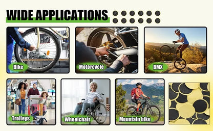 30/20/10PCS Bicycle Glue-Free Tire Patches – Quick Drying Adhesive Repair Tool for Tyre Protection, Bike Accessories