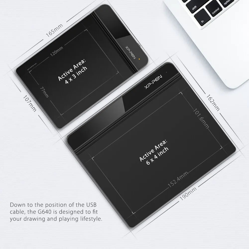 XPPen Star G640 6.5×4 Inch Graphic Drawing Tablet – Battery-Free with 8192 Levels Pressure & 266 RPS for Windows, Mac, Chromebook & OSU Gaming