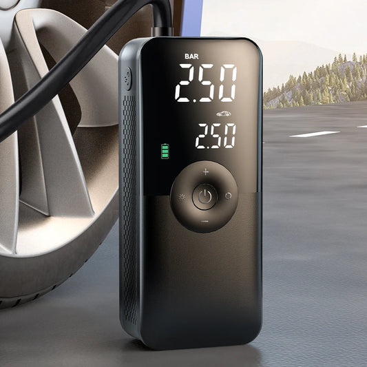 CARSUN Digital Cordless Tire Inflator – Rechargeable Portable Air Pump for Car, Motorcycle, Bicycle & Balls