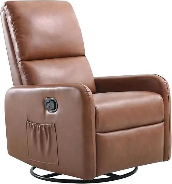 Swivel Glider Rocking Recliner Chair – Massage Nursery Armchair with Rocker Recline for Adults