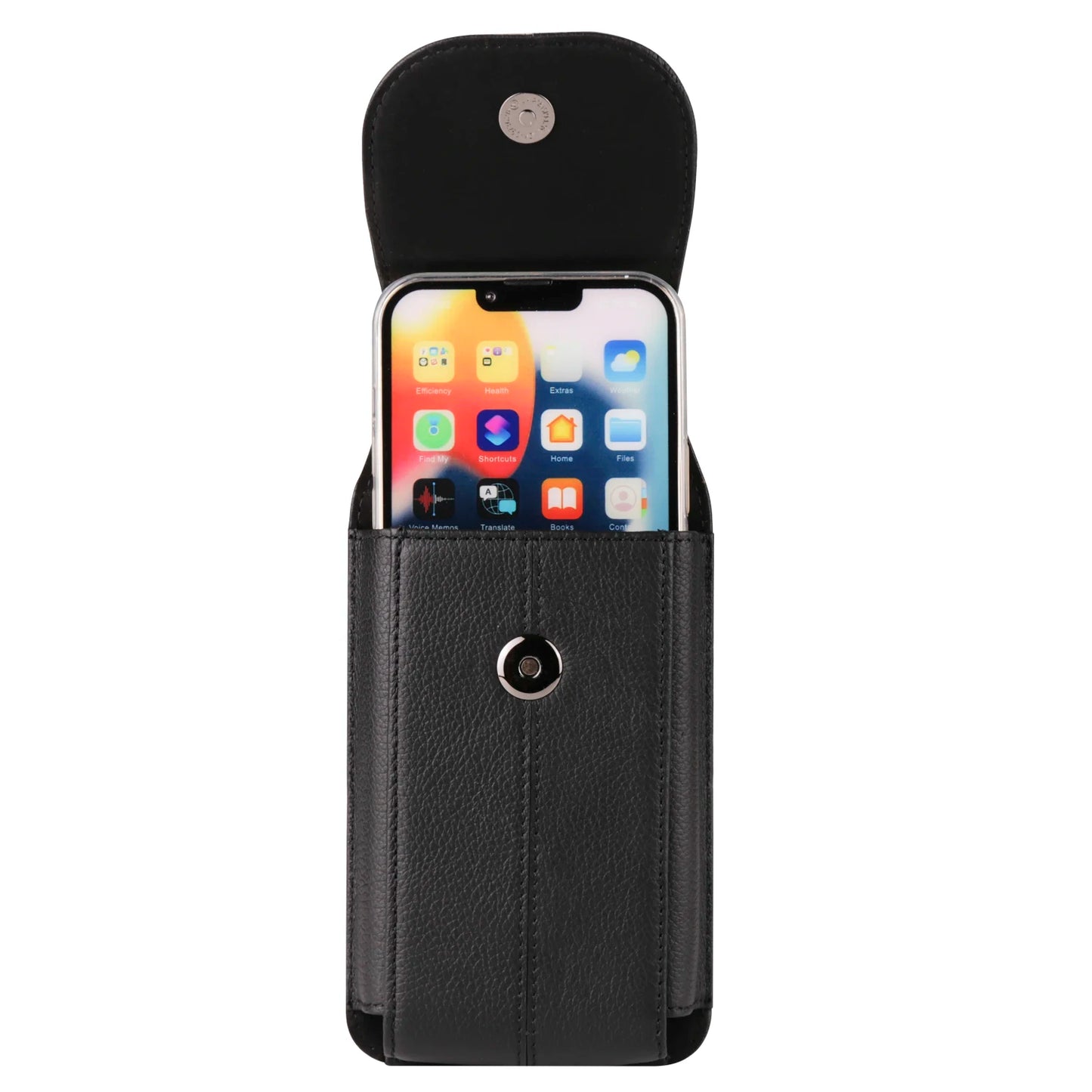 FULAIKATE First Layer Cowhide Phone Pouch - 6.1", 6.7", 7.2" Waist Bag for iPhone 13 Pro Max & Samsung Z Fold3