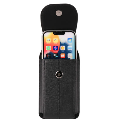 FULAIKATE First Layer Cowhide Phone Pouch - 6.1", 6.7", 7.2" Waist Bag for iPhone 13 Pro Max & Samsung Z Fold3