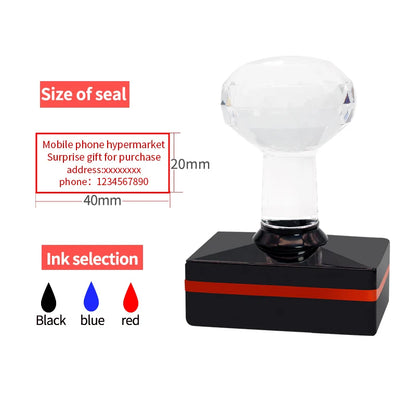 Personalized Logo Self-Inking Stamp: Customized Photosensitive Ink Stamp with Your Design Picture