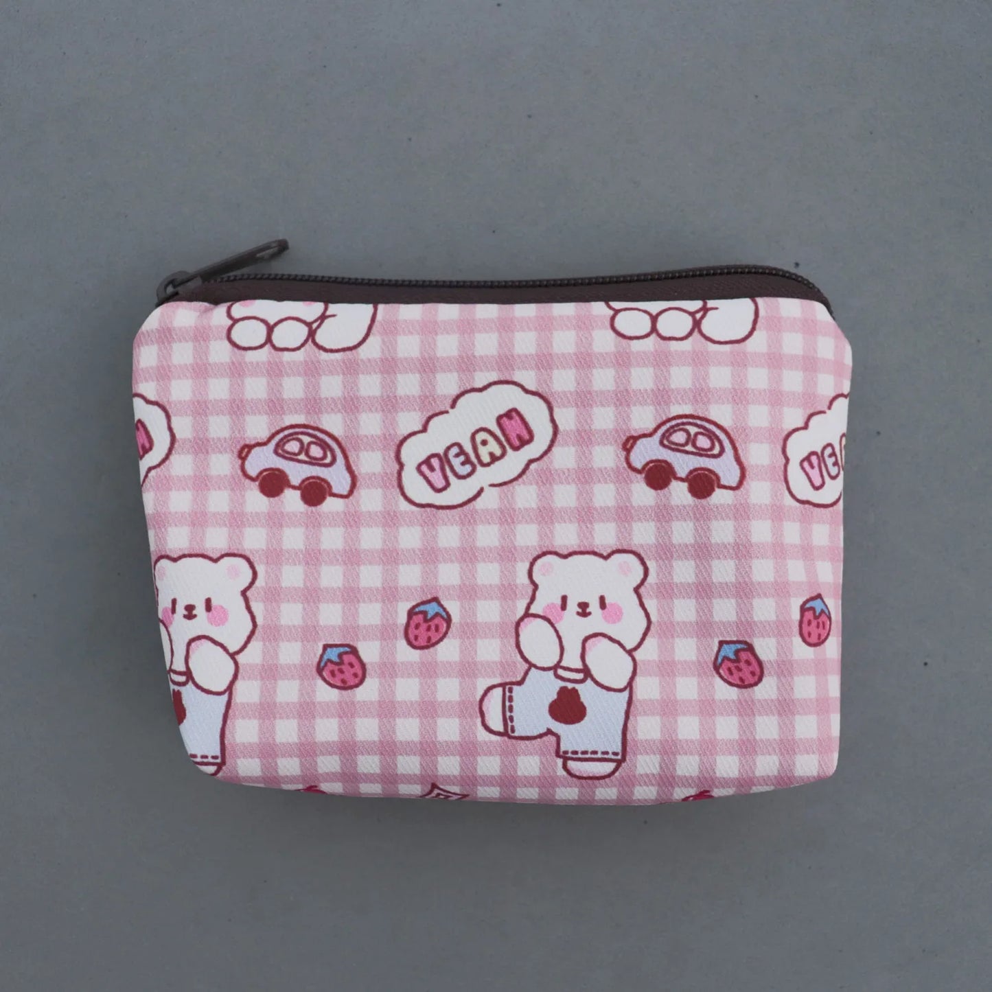 Snoopy Print Mini Coin Purse – Cute Wallet & Card Holder for Women, Girls & Kids, Small Cosmetic & ID Bag