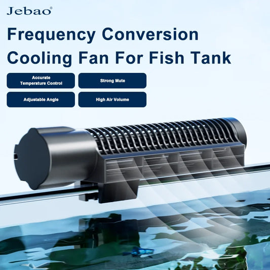 Jebao Jecod ACF Series Aquarium Cooling Fan – Mute Automatic Temperature Control for Marine Tanks, 12V 3W/4W Cooler Accessory