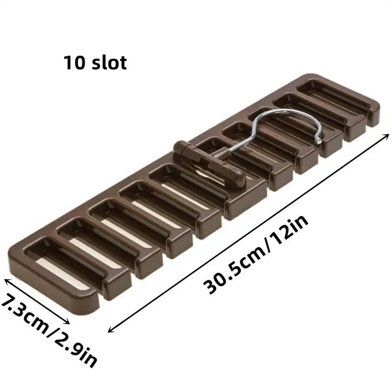 1-12Pcs Multifunctional Belt & Tie Organizer – Hanging Clothes Rack for Closet Storage and Organization