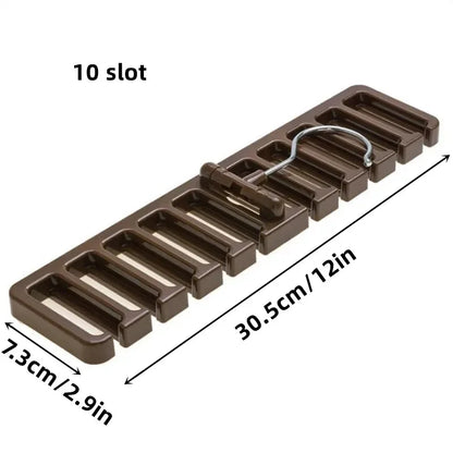 1-12Pcs Multifunctional Belt & Tie Organizer – Hanging Clothes Rack for Closet Storage and Organization