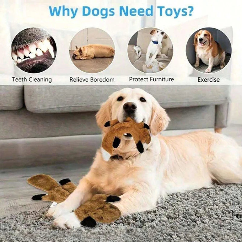 Plush Dog Toy with Animal Sound – Bite-Resistant Chew & Teething Toy for Pets, Vocal Holster Pet Product