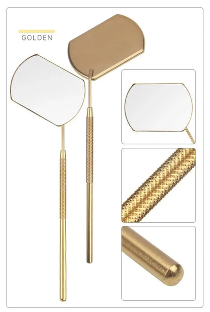 Lash Extension Mirror – Stainless Steel Multifunctional Tool for Eyelash Grafting & Makeup