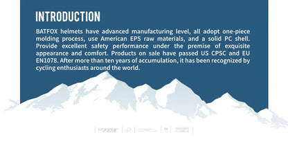 BATFOX Ultralight Bike Helmet – Molded Mountain & Road Helmet for Men, DH AM Cycling Equipment, Casco Ciclismo Bicicleta