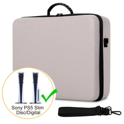Large Carrying Case for PS5 Slim Digital Console – Protective Travel Storage Bag for Controller & Accessories