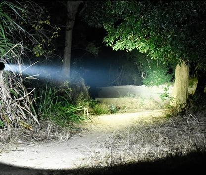 LED Tactical Hunting Flashlight - USB Rechargeable, Waterproof Torch Lamp, Professional Shooting & Night Scout Lights Set