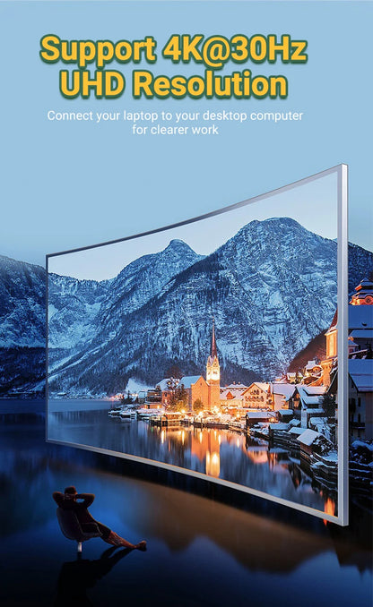 4K Switch TV Docking Station — 3-in-1 USB-C Game Hub with USB 3.0, HDMI & 100W PD for Laptop, Nintendo Switch/Switch OLED, Mobile Phone