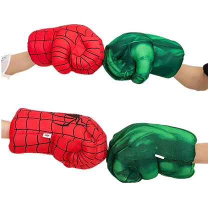 Kids Cartoon Foam Boxing Gloves – Superhero Costume Party Punching Gloves | Dress-Up Fighter Props
