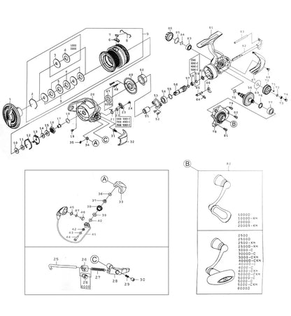 2023 DAIWA EXCELER LT Spinning Fishing Reel 5+1BB Drag 12kg Baitcasting Saltwater & Freshwater Reel