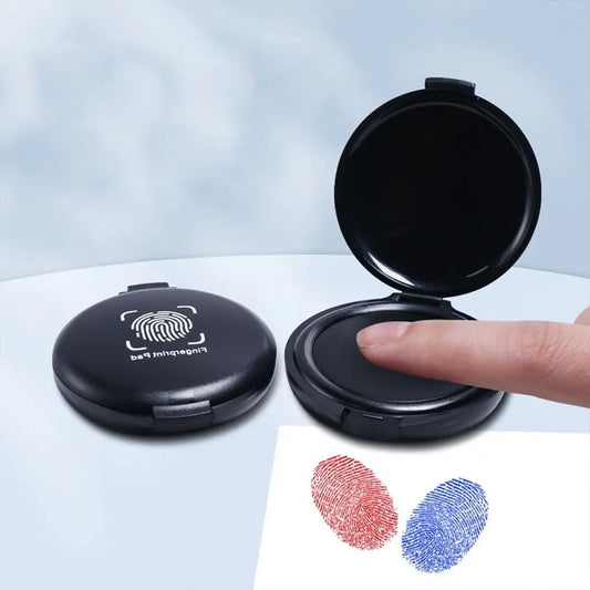 1PC Fingerprint Ink Pad – Thumbprint Ink Pad for Notary, ID Security, and Identification Cards – Fingerprint Kit Supplies