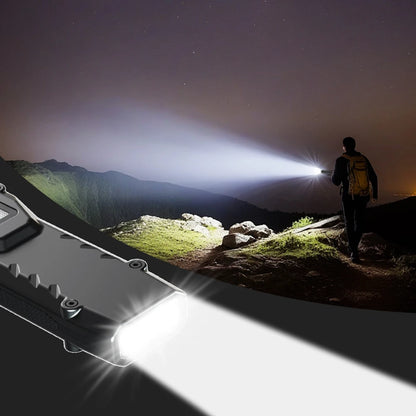 LED Ultra Slim Flashlight 1200LM — Mini Portable Pocket Light with Pen Clip, IPX44 Waterproof for Camping & Hiking