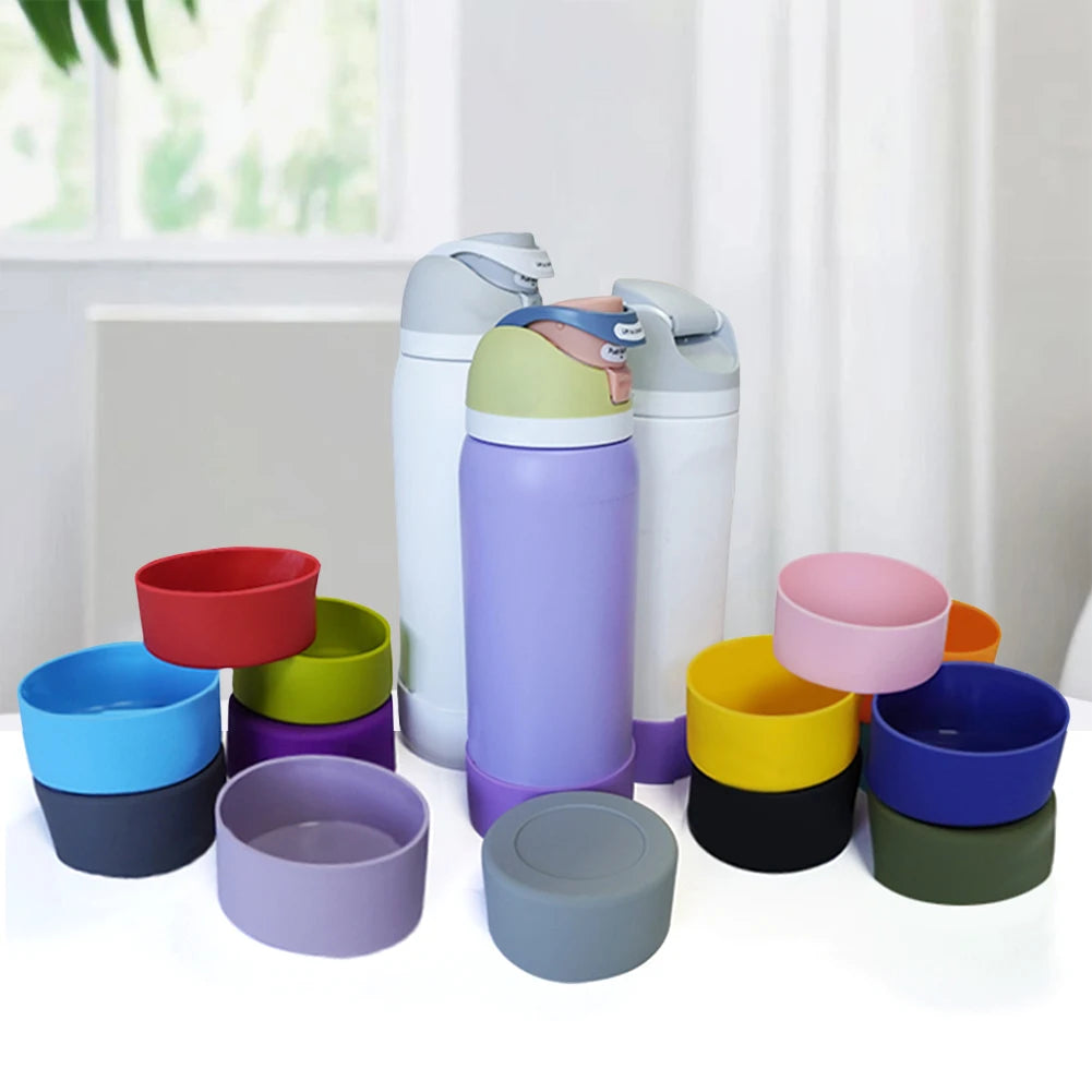 Silicone Water Bottle Boot – Anti-Slip Bottom Protector for Owala 32oz Flask Water Bottle