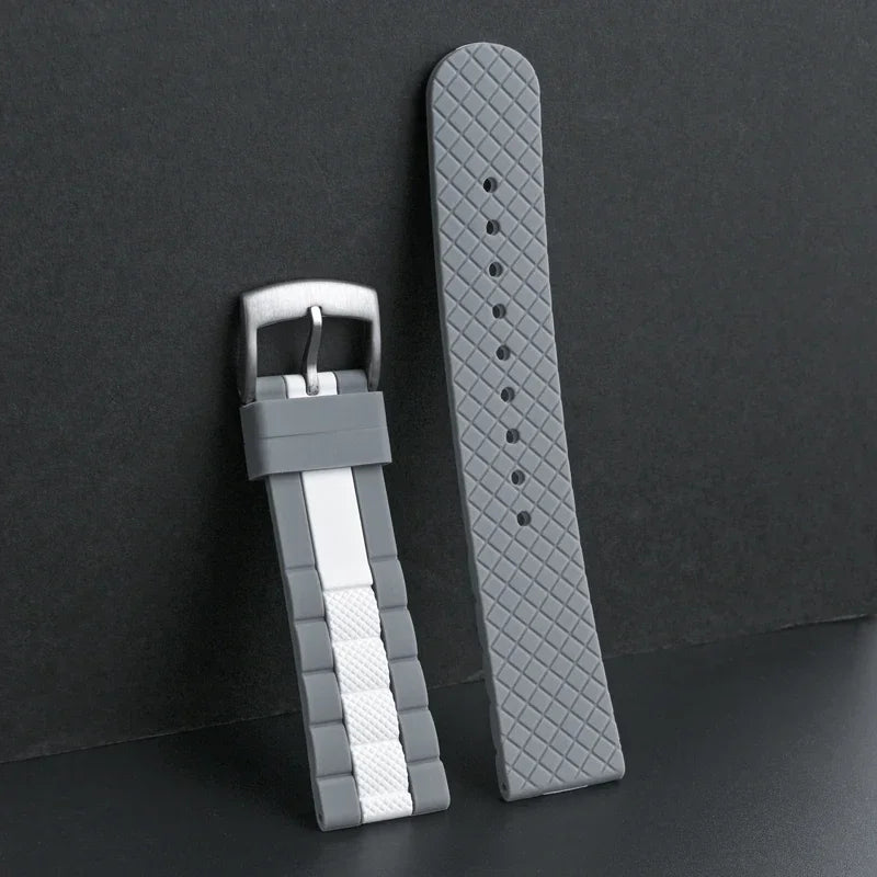 Strap for Swatch X Blancpain Five Oceans – High Tensile Sport Waterproof Silicone Watch Band, 22mm for Men & Women, Fifty Fathoms