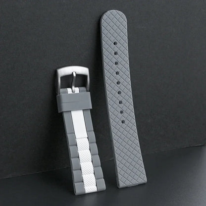 Strap for Swatch X Blancpain Five Oceans – High Tensile Sport Waterproof Silicone Watch Band, 22mm for Men & Women, Fifty Fathoms