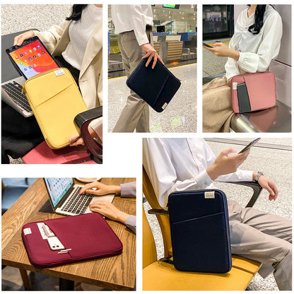 Tablet Handbag Case 9-11 inch: for iPad Air 4/5, Pro 11, Mini 5/6, XiaoMi, Samsung, Huawei, Lenovo - Shockproof Pouch Bag