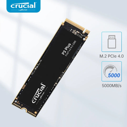 Crucial 5000MB/s NVMe M.2 2280 SSD – 4TB, 2TB, 1TB Internal Solid State Drive for PS5, Laptop, PC, PCIe 4.0x4