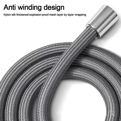 1.5/2M Anti-Kink Handheld Shower Hose — Flexible High-Pressure Nylon Tube with Universal GI/2 Connector