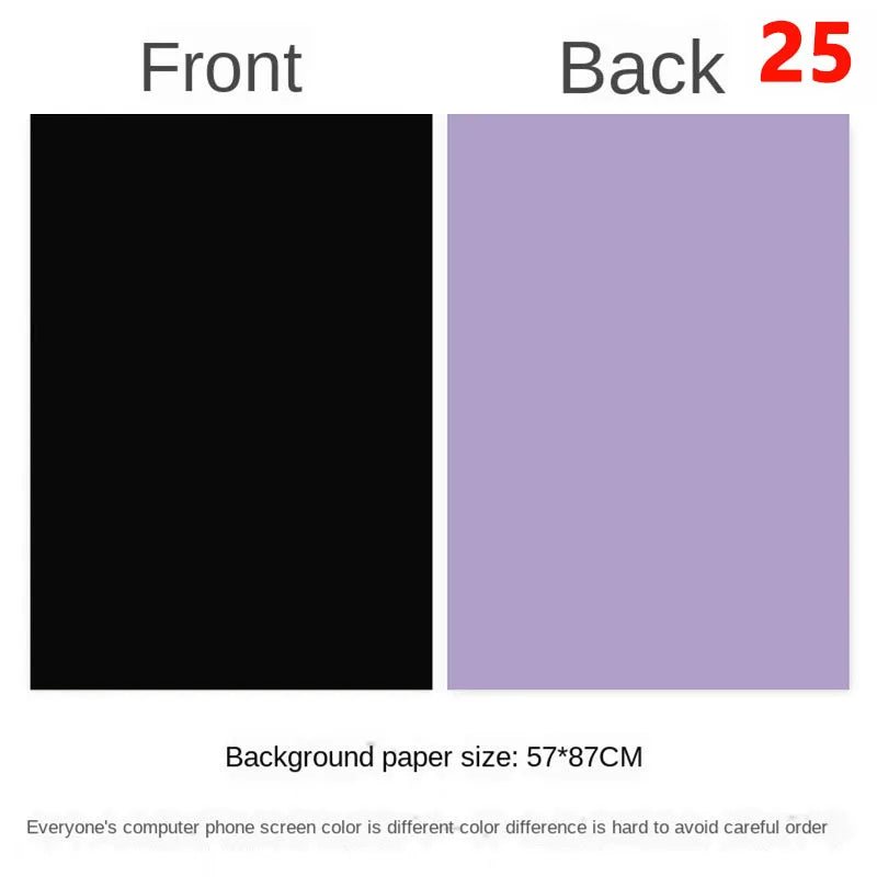 Photography Backdrops 57x87cm – Double-Sided Solid Color Photo Background for Studio, Newborn & Product Photography