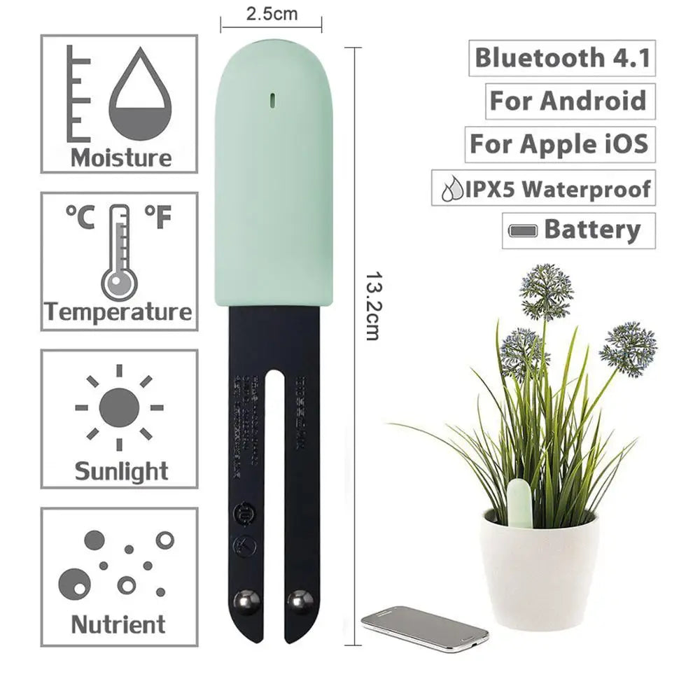 HHCC Flower Monitor – Smart Garden Care Sensor for Plants, Soil, Water & Fertility, Compatible with Xiaomi
