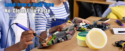 35-300g Solder Paste Rosin Flux | No Clean Soldering Flux for Electronics & Circuit Boards