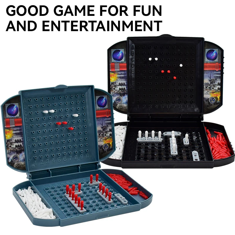 Children's Warship Sea Ship Board Game – Classic Two-Player Battleship Naval Combat Strategy Game for Kids