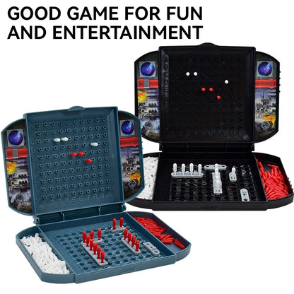 Children's Warship Sea Ship Board Game – Classic Two-Player Battleship Naval Combat Strategy Game for Kids