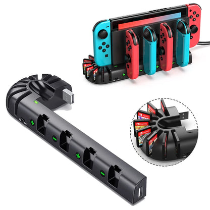 Switch Joy-Con & Pro Controller Fast Charging Dock — 8-Game Slot Station for Nintendo Switch OLED